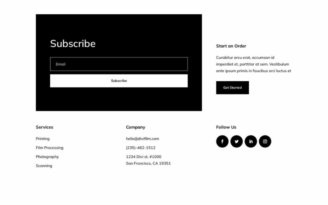 ET – Film Lab Home Page – Footer