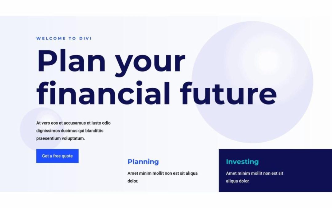 ET – Financial Services Landing Page – Header