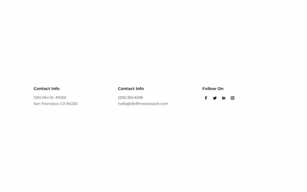 ET – Fitness Coach Home Page – Footer