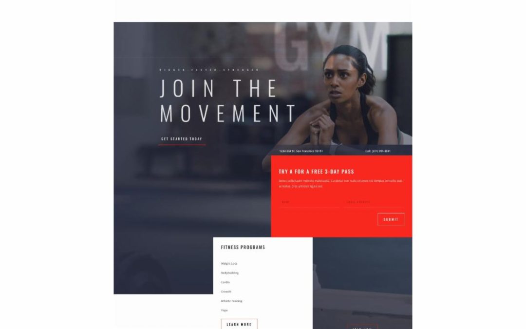 ET – Fitness Gym Landing Page – Header