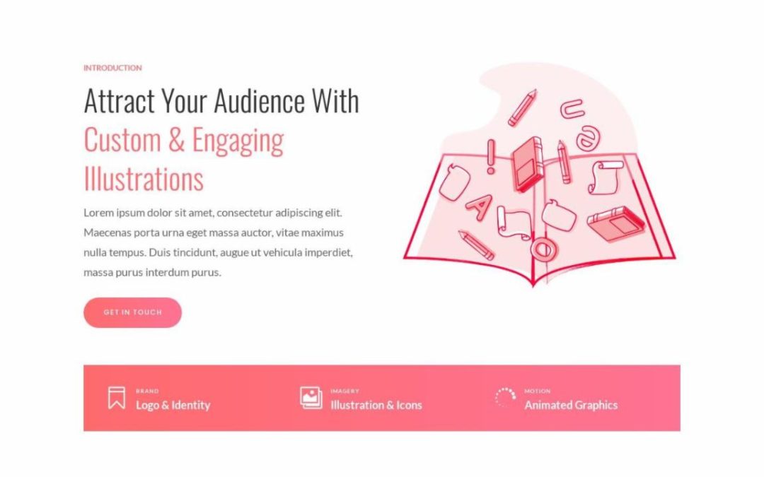 ET – Graphic Illustrator Landing Page – Header