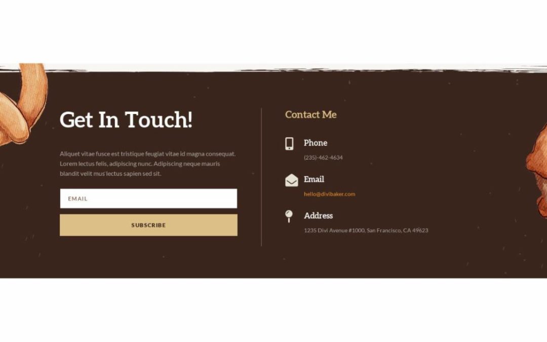 ET – Home Baker Home Page – Footer