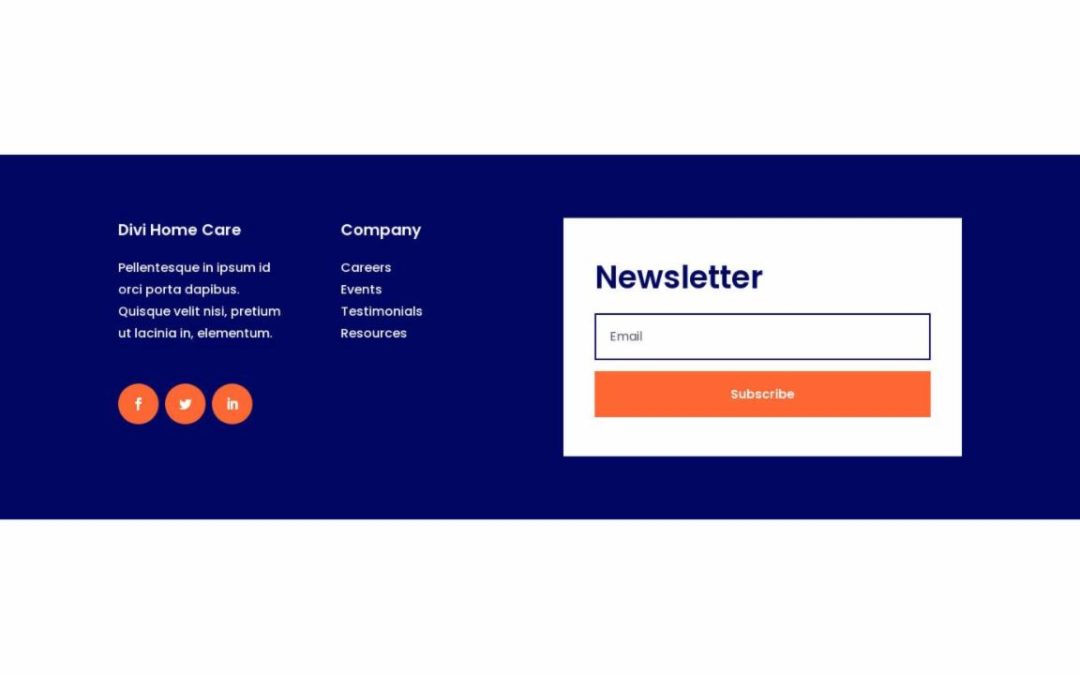 ET – Home Care Home Page – Footer