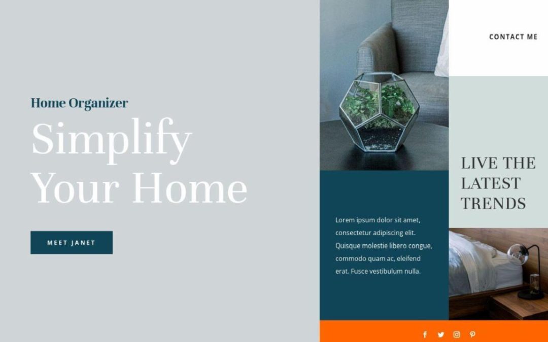 ET – Home Organizer Landing Page – Header