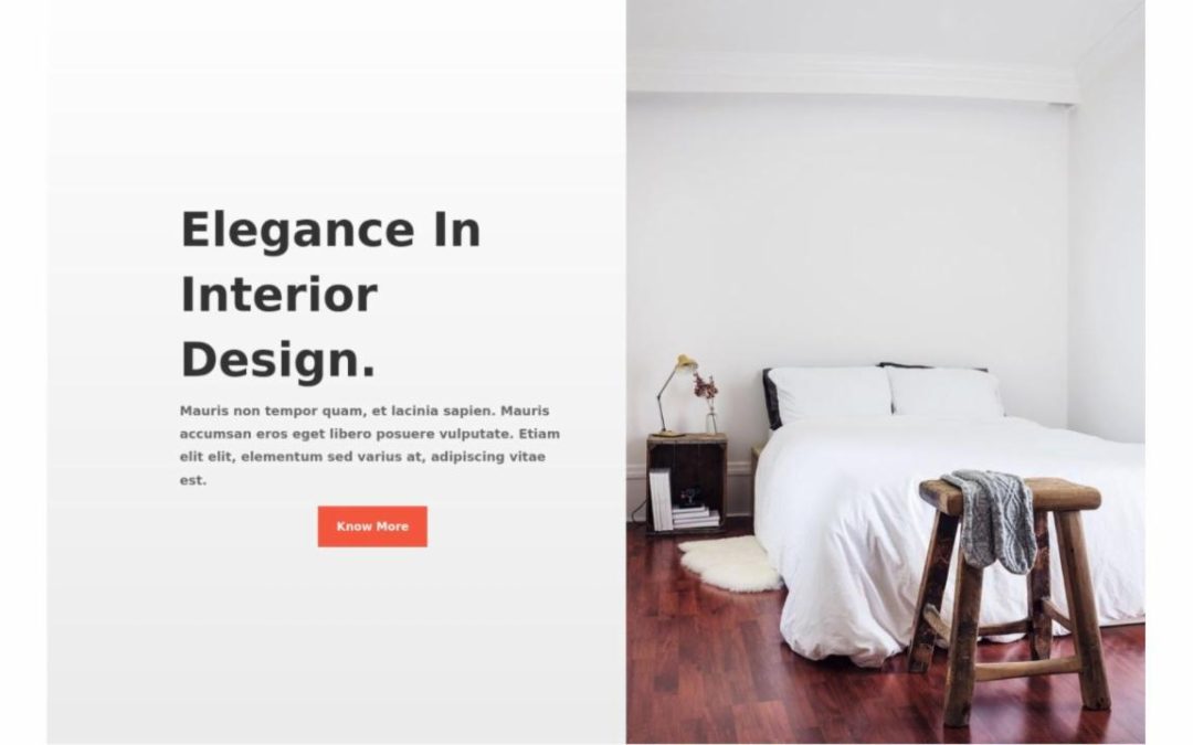 ET – Interior Design Company Home Page – Header