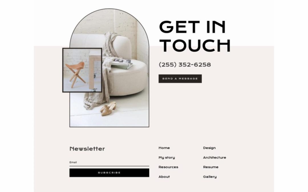 ET – Interior Designer Home Page – Footer