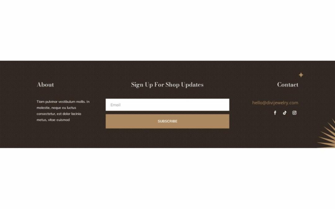 ET – Jewelry Designer Home Page – Footer