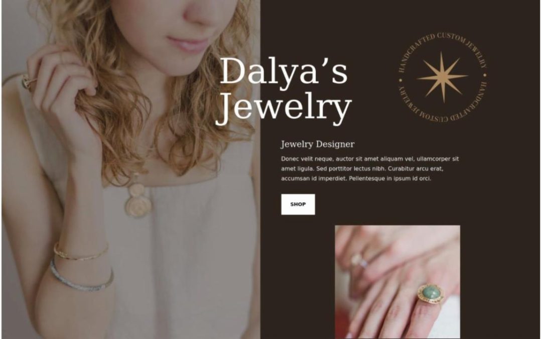ET – Jewelry Designer Landing Page – Header