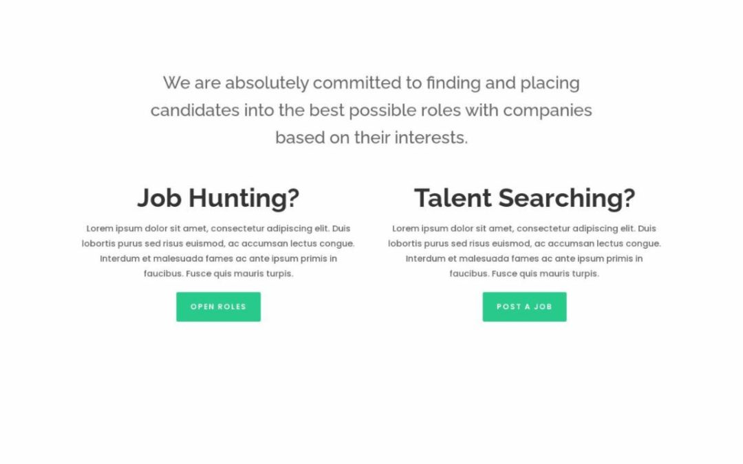 ET – Job Recruiter Home Page – Footer
