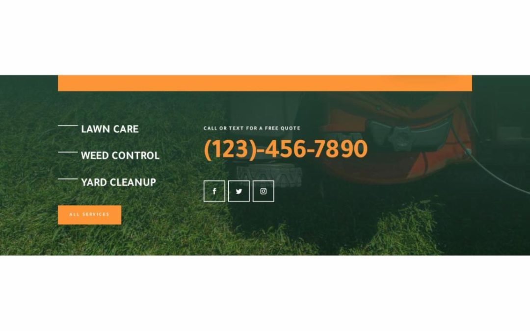 ET – Landscape Maintenance Home Page – Footer
