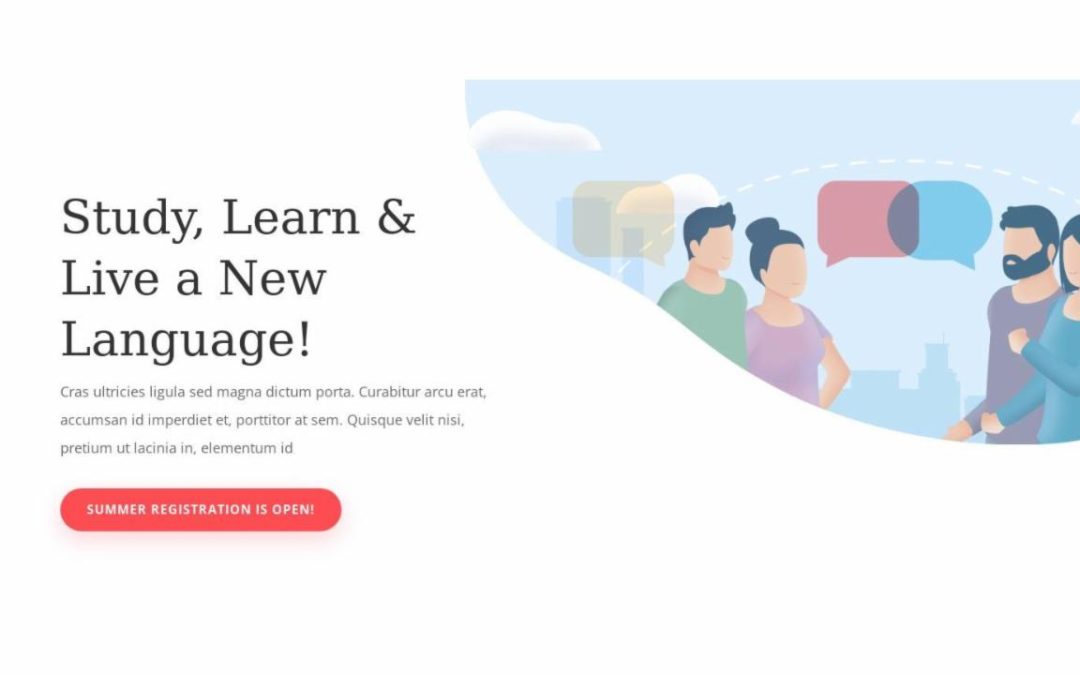 ET – Language School Landing Page – Header