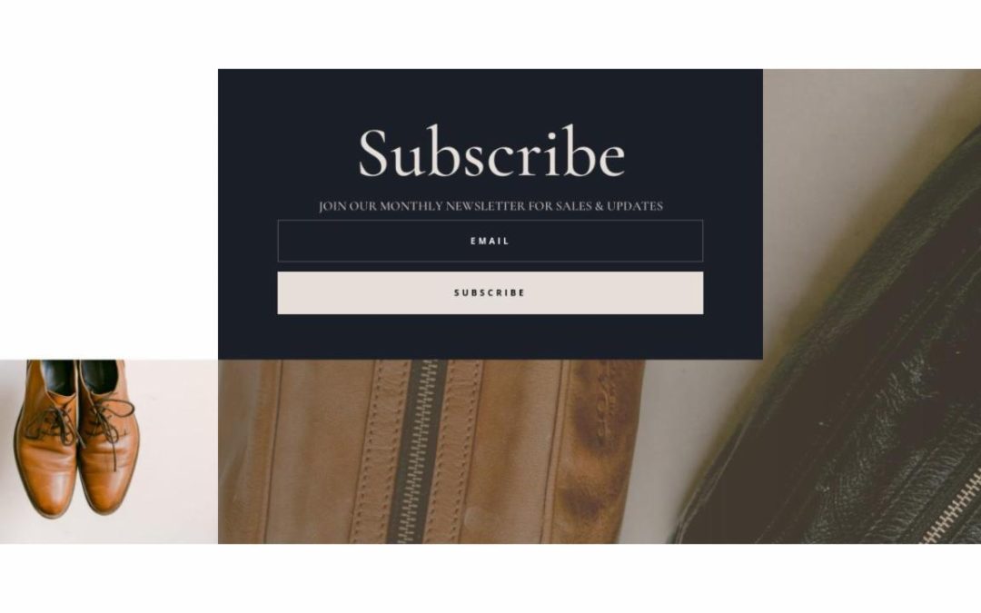 ET – Leather Company Home Page – Footer