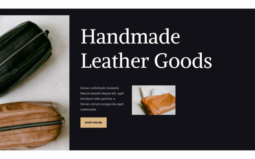 ET – Leather Goods Home Page – Header