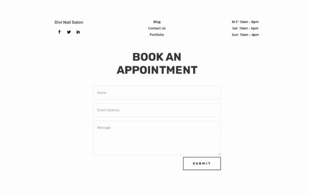 ET – Nail Salon Home Page – Footer