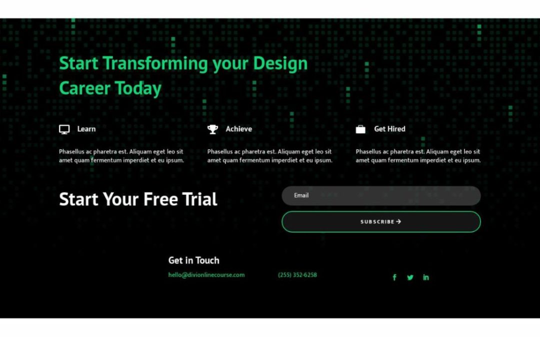 ET – Online Course Home Page – Footer