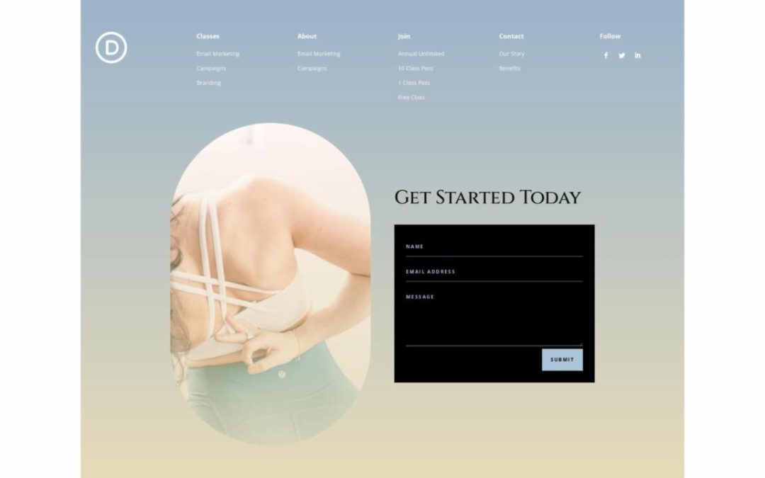 ET – Online Yoga Home Page – Footer