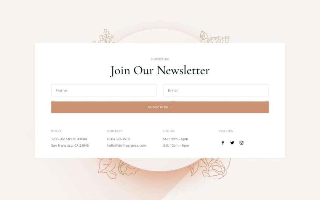 ET – Perfumery Home Page – Footer