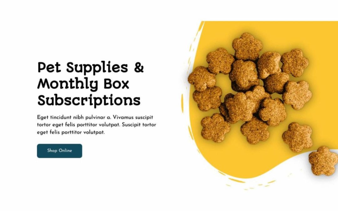 ET – Pet Supply Landing Page – Header