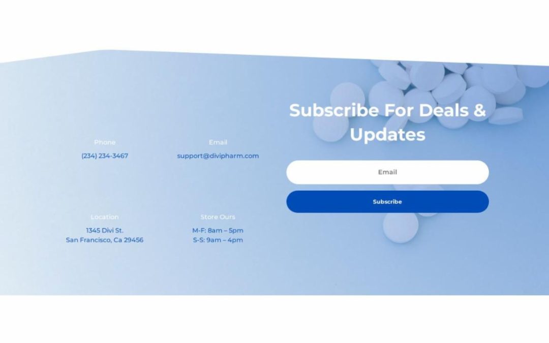ET – Pharmacy Home Page – Footer