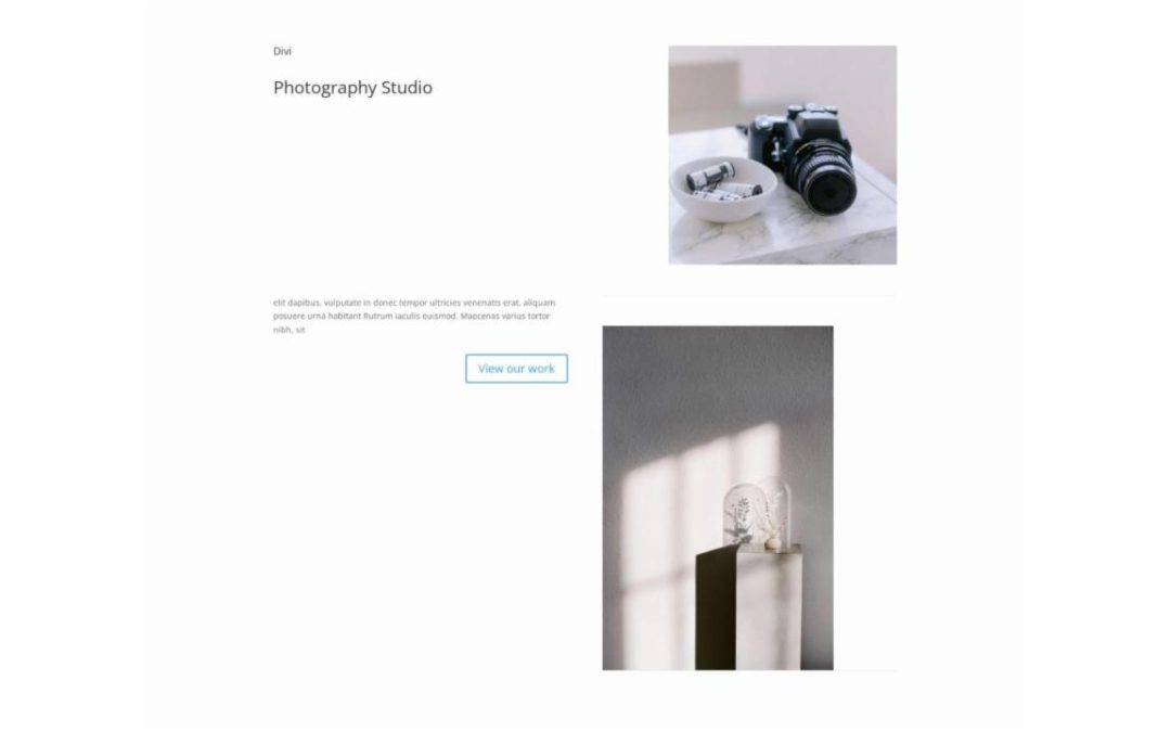 ET – Photography Studio Landing Page – Header
