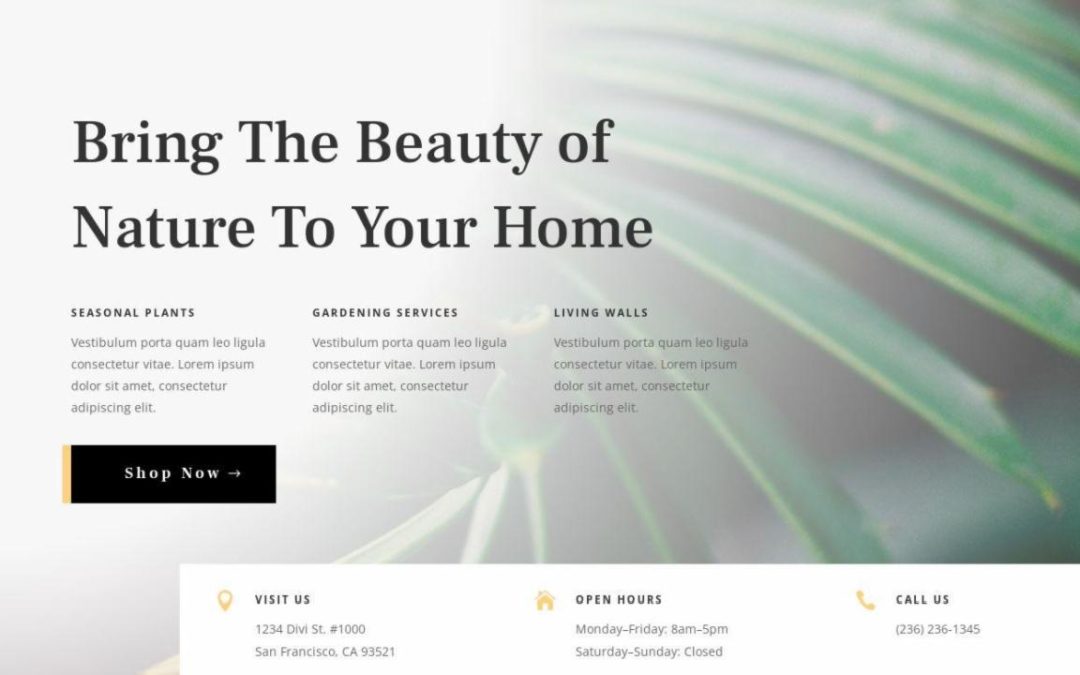 ET – Plant Nursery Home Page – Header