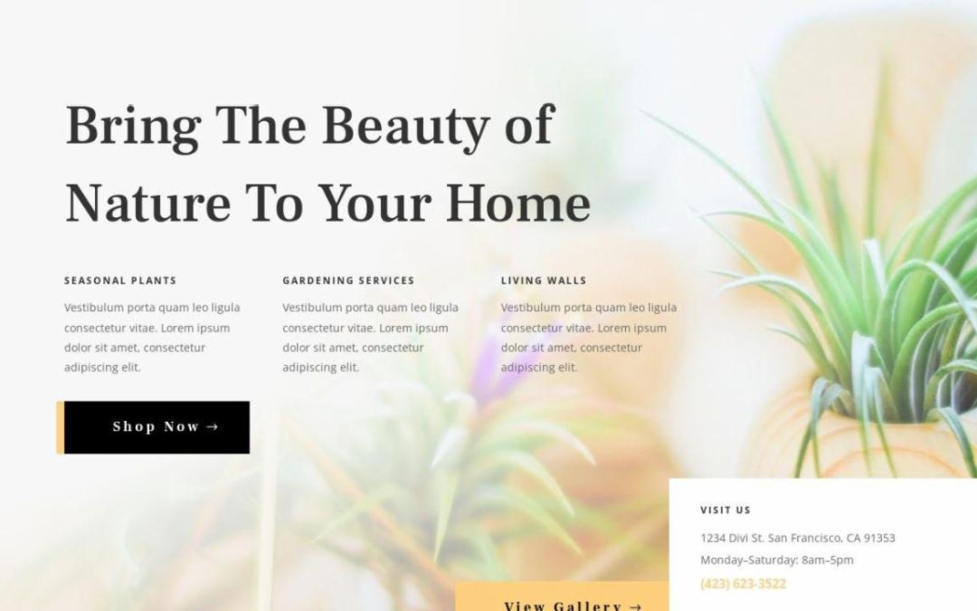 ET – Plant Nursery Landing Page – Header