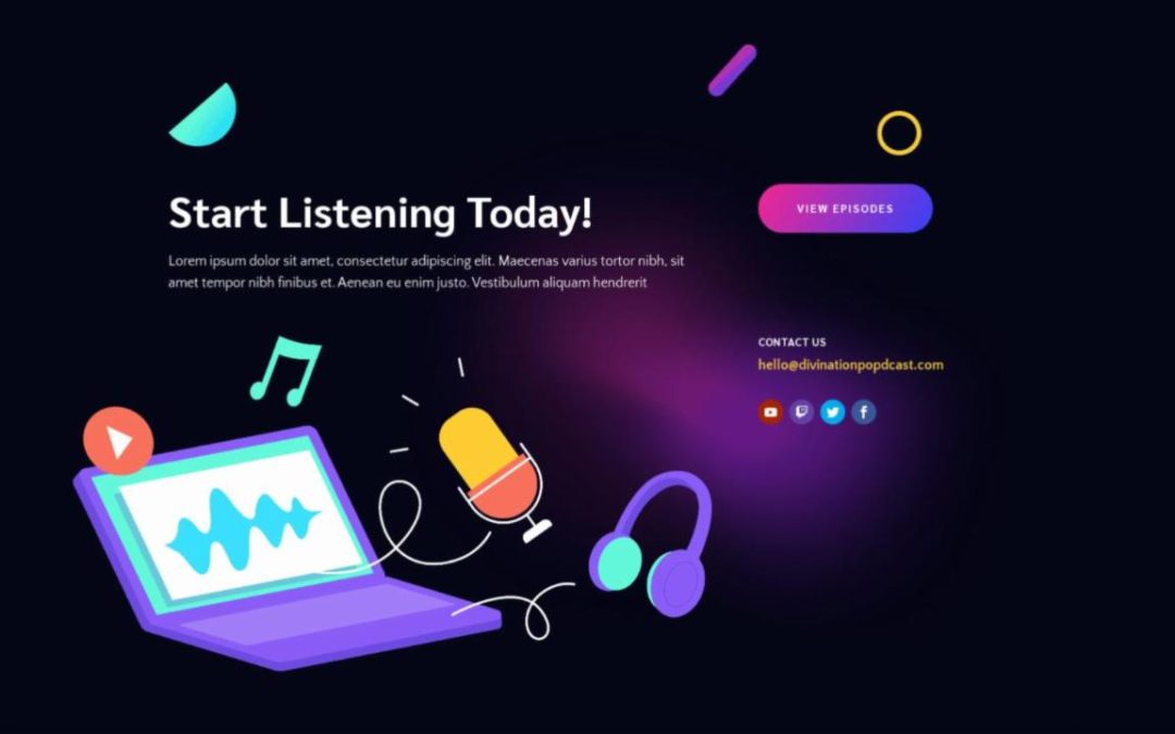 ET – Podcaster Home Page – Footer