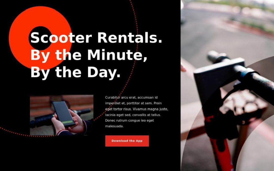 ET – Scooter Rental Landing Page – Header