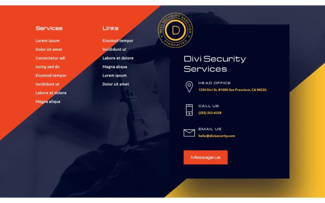 ET – Security Services Home Page – Footer