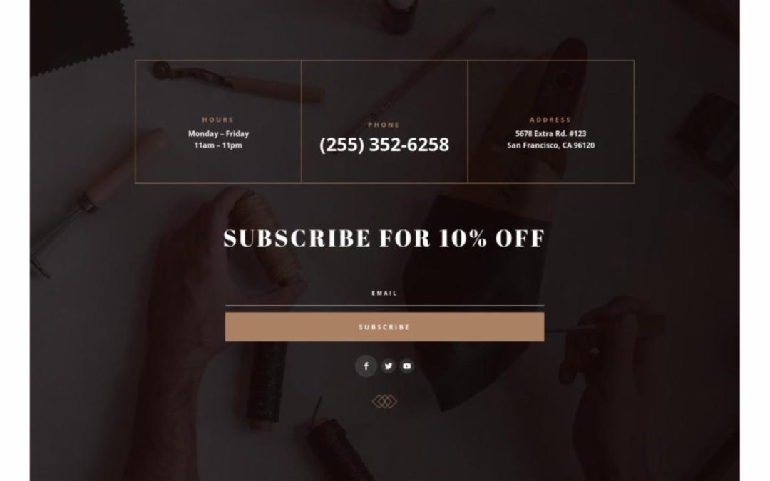ET – Shoe Repair Home Page – Footer