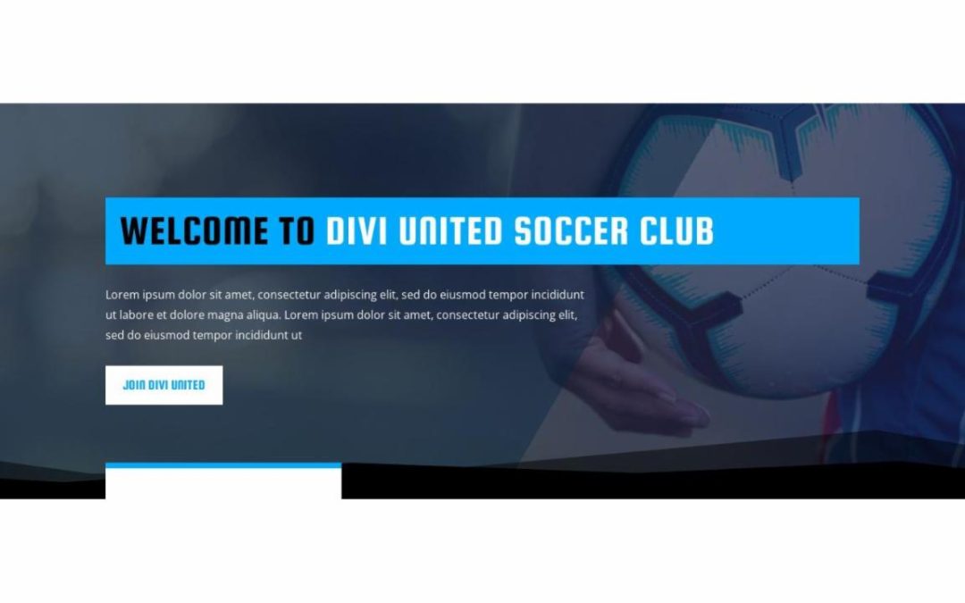 ET – Soccer Club Home Page – Header
