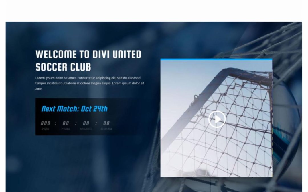 ET – Soccer Club Landing Page – Header