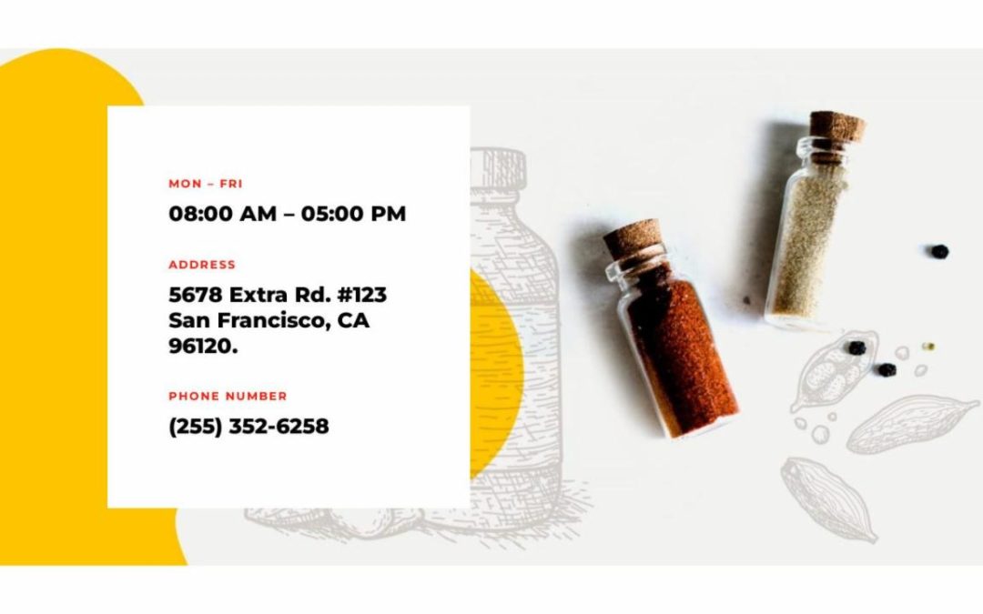 ET – Spice Shop Home Page – Footer