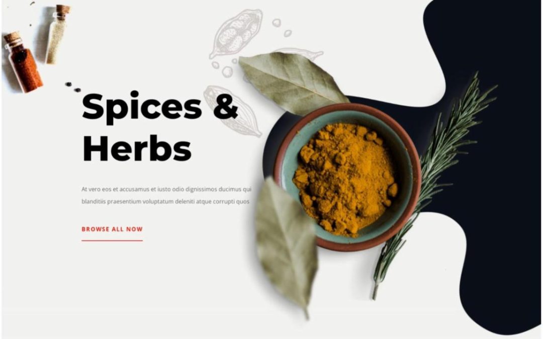 ET – Spice Shop Home Page – Header