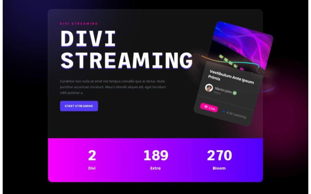 ET – Streamer Home Page – Header