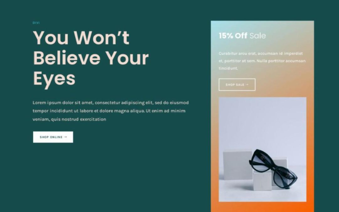 ET – Sunglasses Shop Home Page – Header
