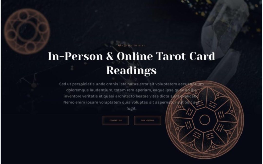 ET – Tarot Home Page – Header