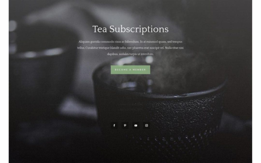 ET – Tea Shop Home Page – Footer