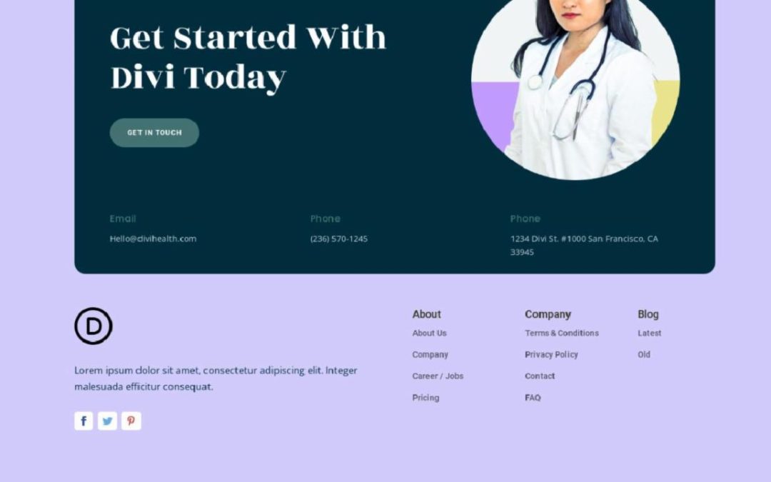 ET – Telehealth Home Page – Footer