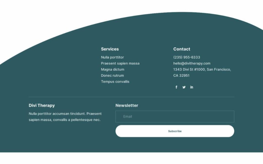 ET – Therapy Home Page – Footer