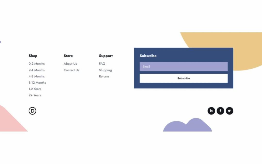 ET – Toy Store Home Page – Footer