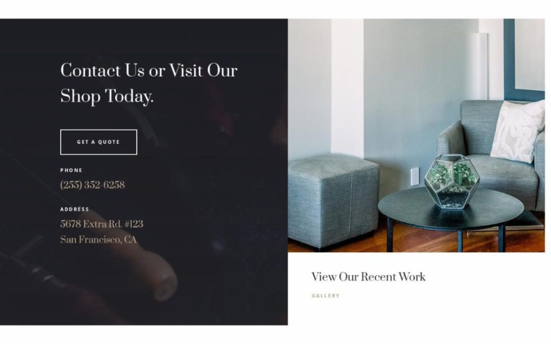 ET – Upholstery Home Page – Footer