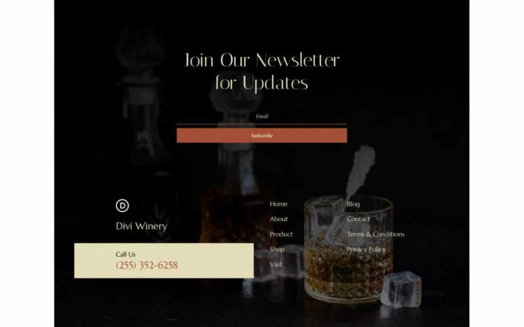 ET – Whiskey Home Page – Footer