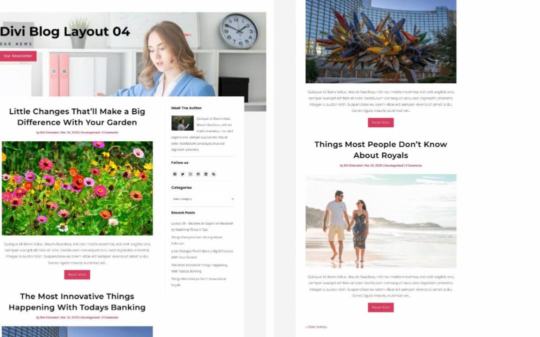 D+ Divi Blog Layout 04
