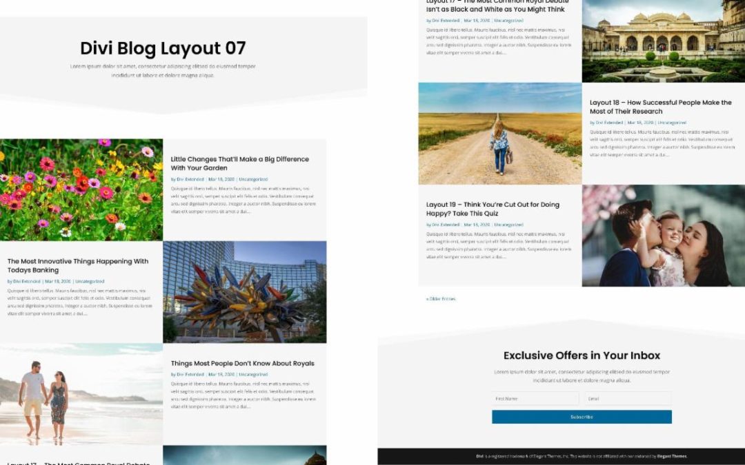 D+ Divi Blog Layout 07
