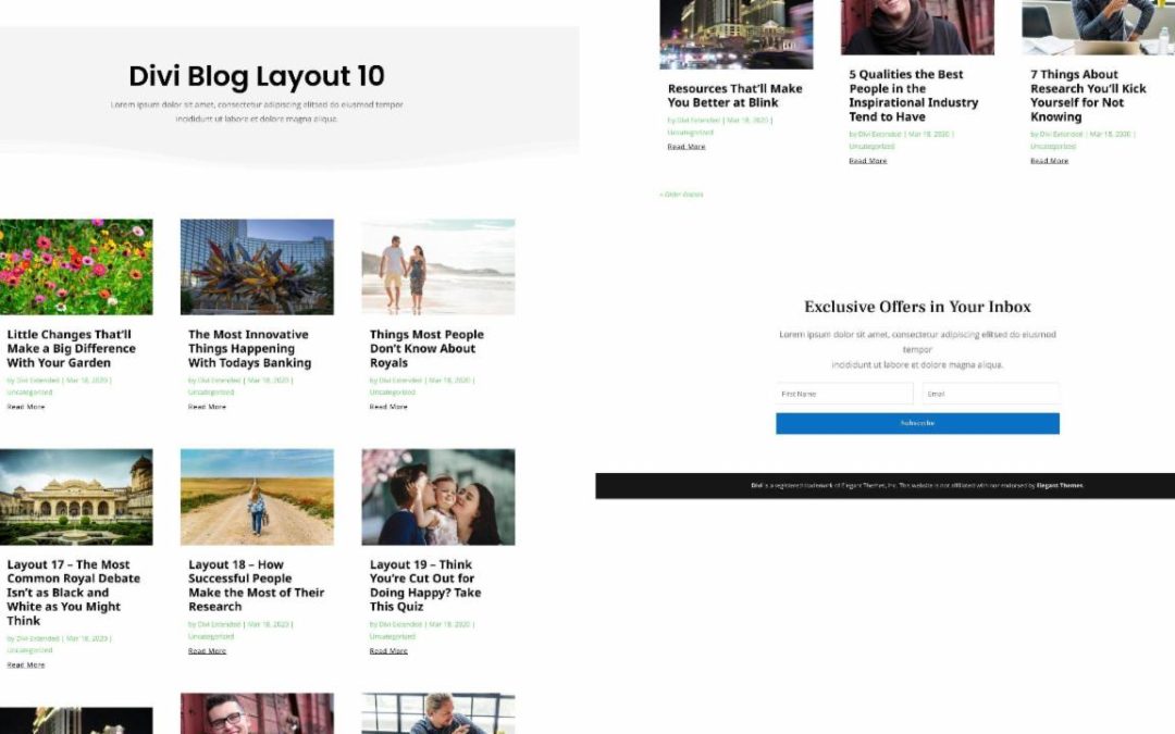 D+ Divi Blog Layout 10