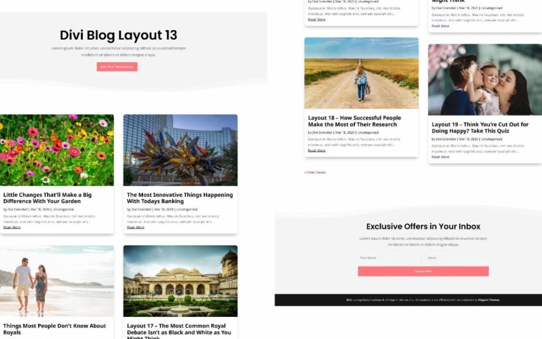 D+ Divi Blog Layout 13