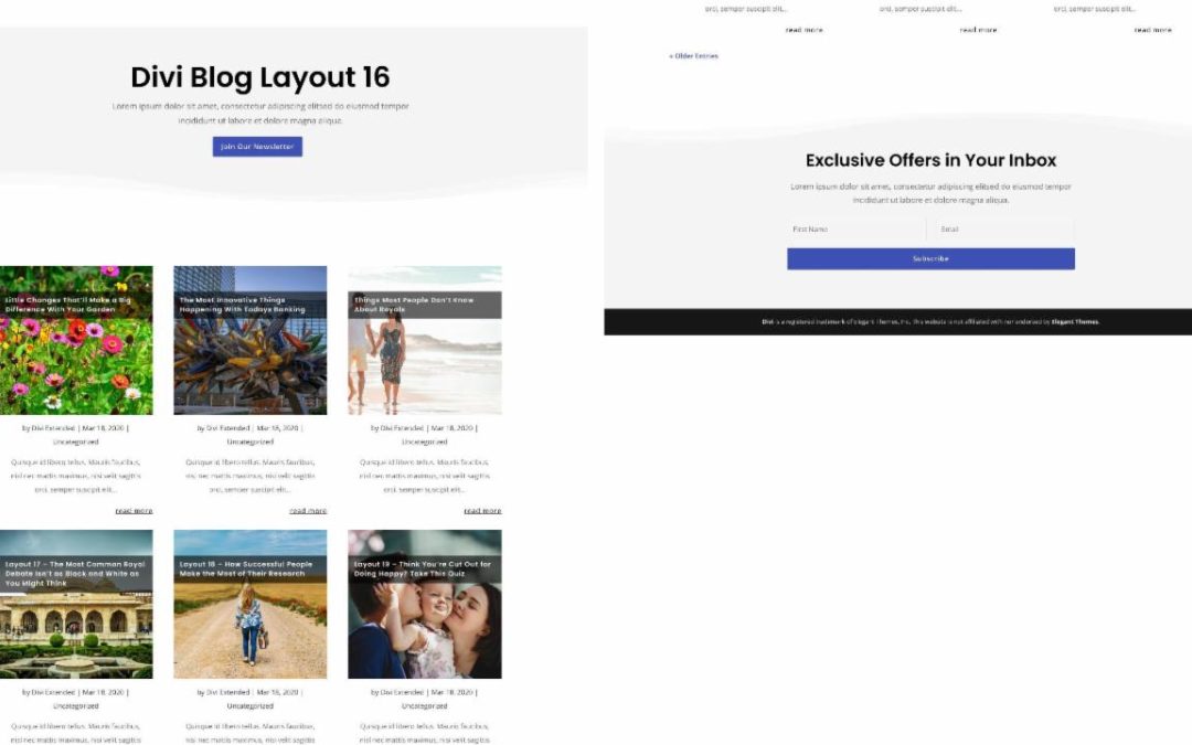 D+ Divi Blog Layout 16