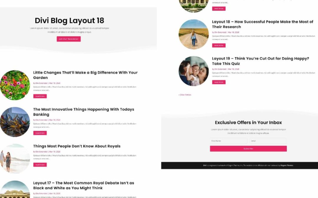 D+ Divi Blog Layout 18