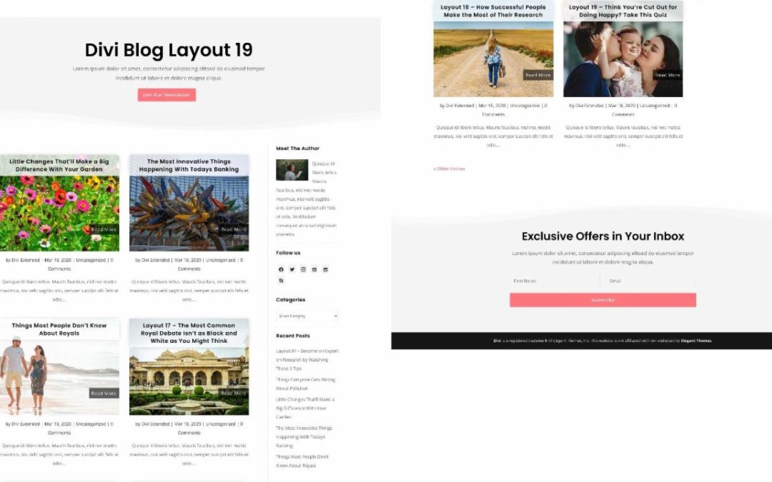 D+ Divi Blog Layout 19
